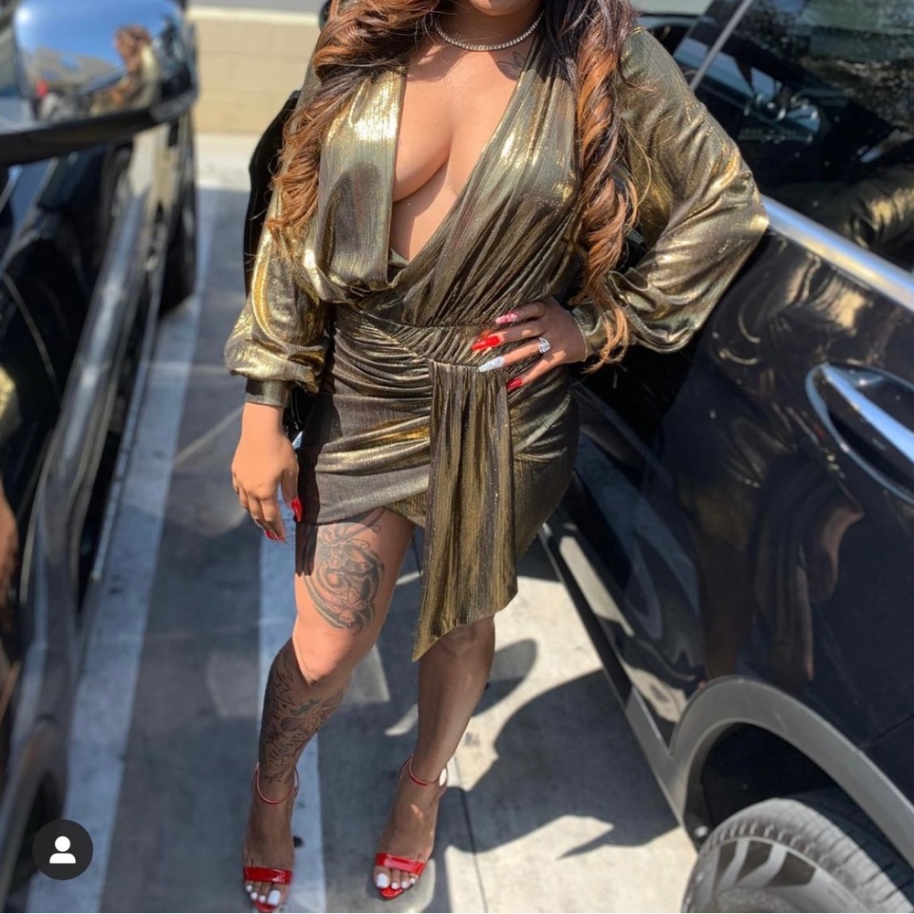 Gold house of Cb dress